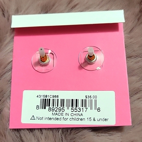 Betsey Johnson Crystal and Dragonfly Earrings - Picture 4 of 4